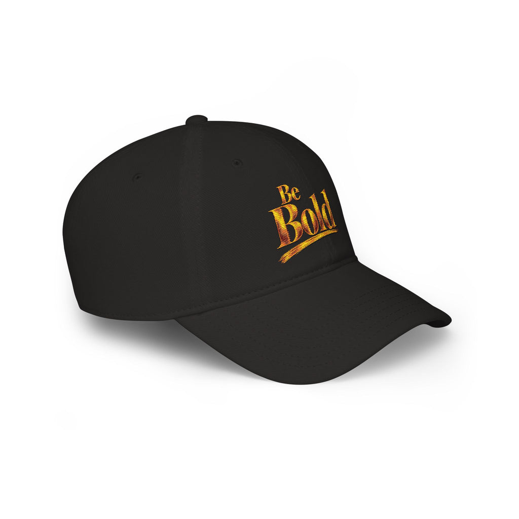 Be Bold™ Embroidered Low Profile Baseball Cap-Black