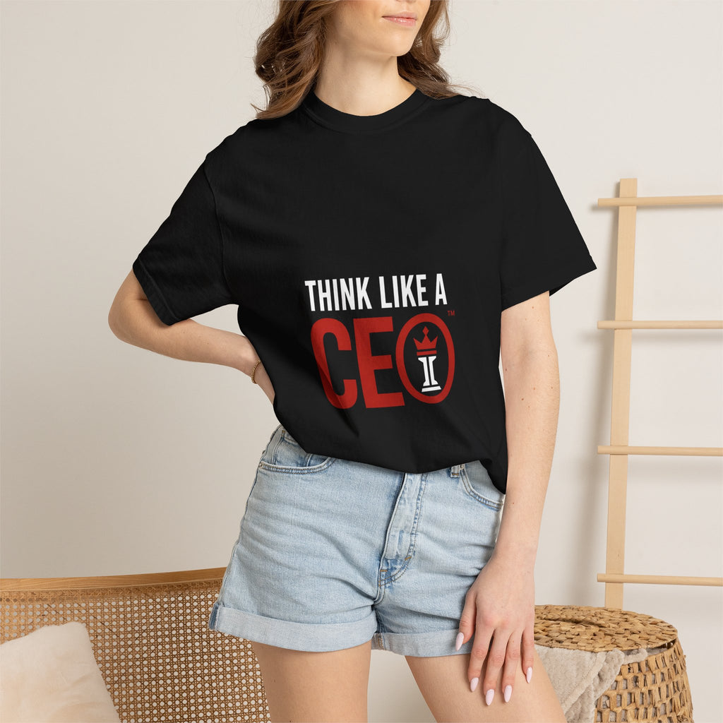 Think Like a CEO™ Black Premium  Garment-Dyed T-Shirt