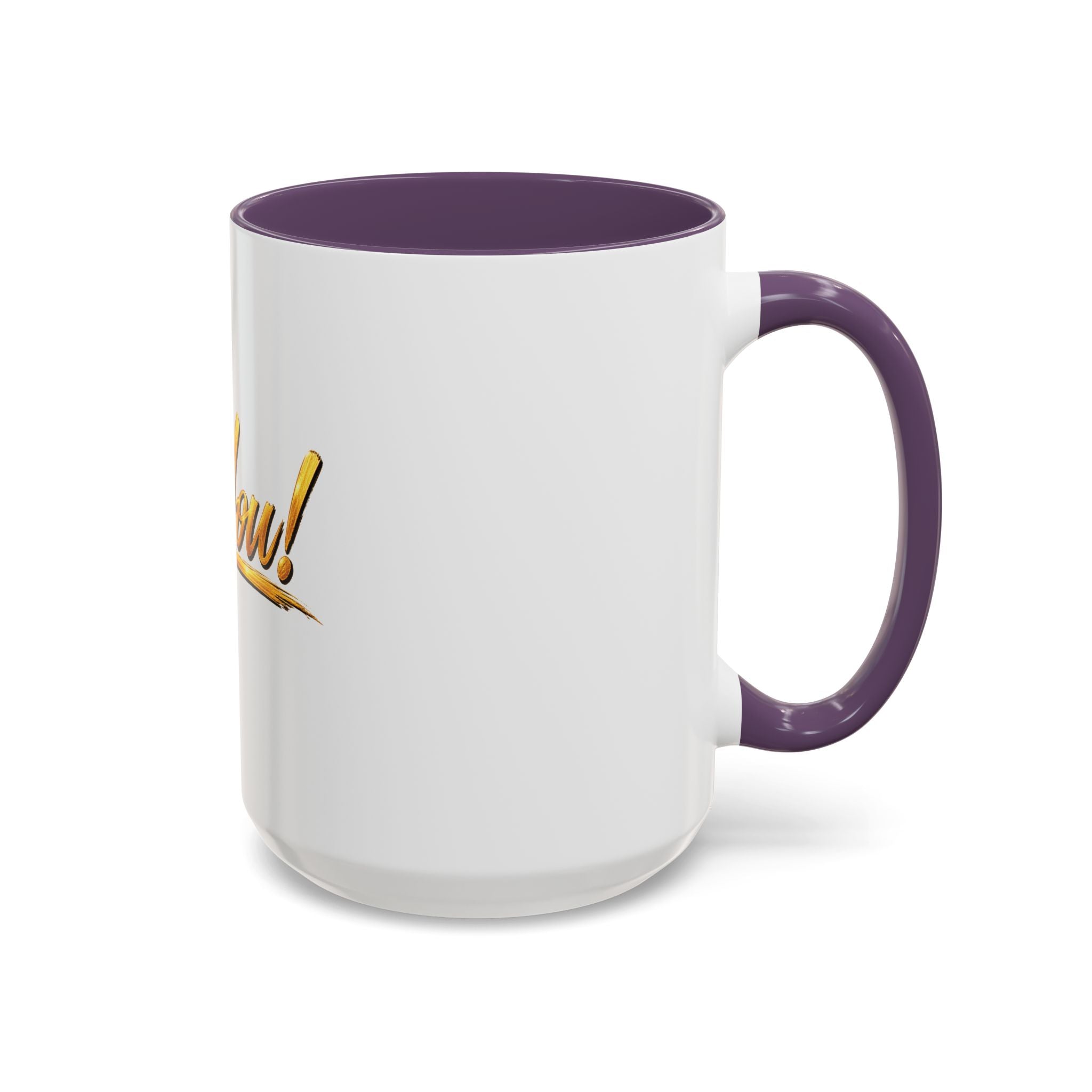 Be You!™ Accent Coffee Mug – Motivational Ceramic Mug (11, 15oz)