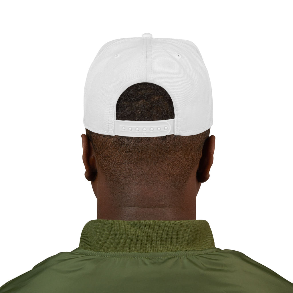 Think Like A CEO™ Embroidered Snapback Hat-White