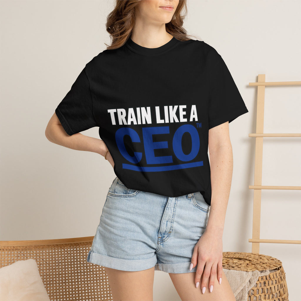 Train Like A CEO™ Black Premium Garment-Dyed T-Shirt