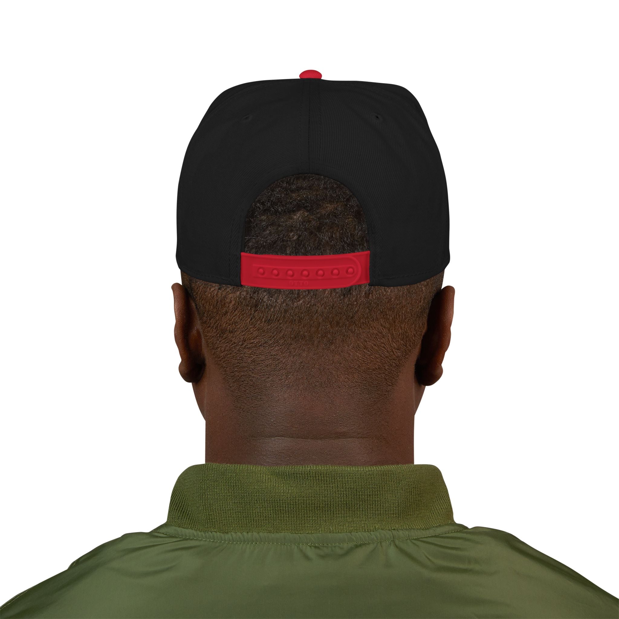 Think Like A CEO™ Embroidered Snapback Hat- Black/Red