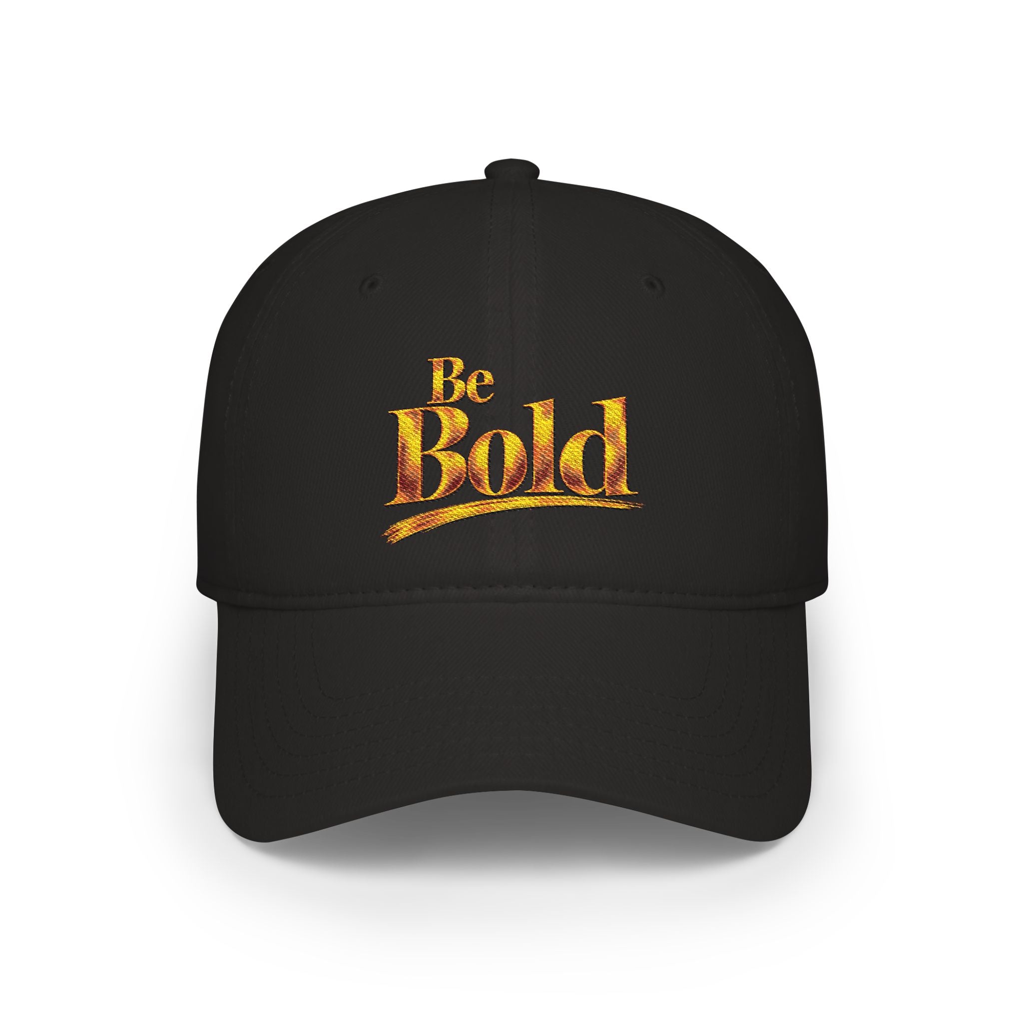 Be Bold™ Embroidered Low Profile Baseball Cap-Black