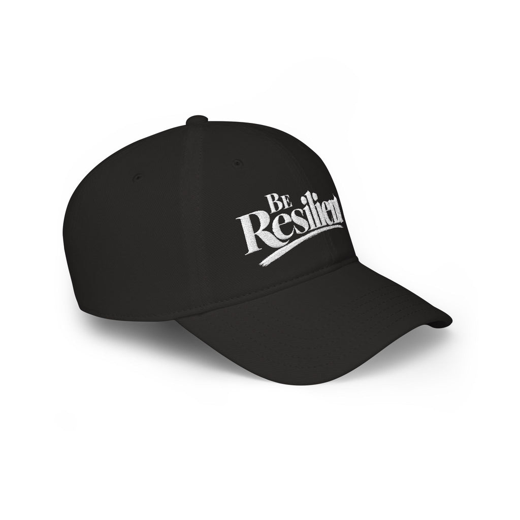 Be Resilient™ Embroidered Low Profile Baseball Cap-Black