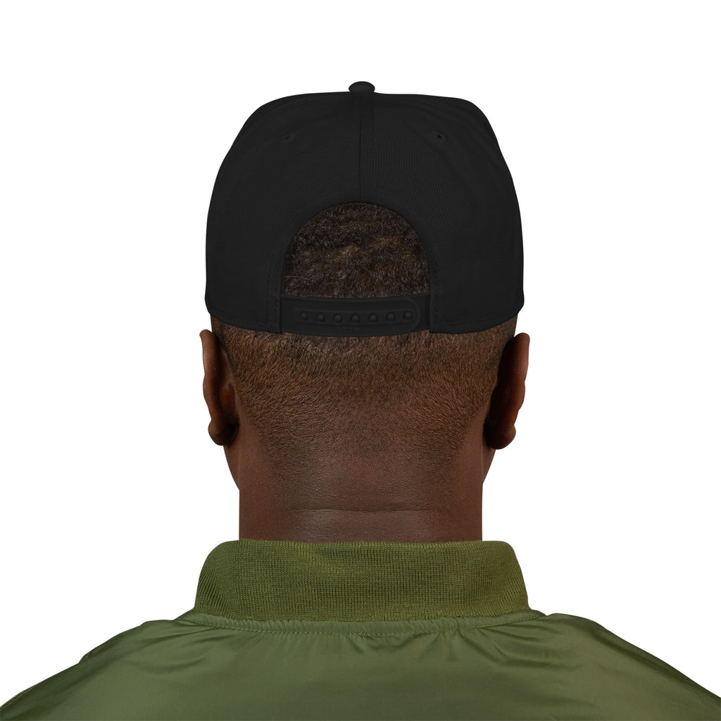 Invest Like A CEO™ Embroidered Snapback Hat-Black