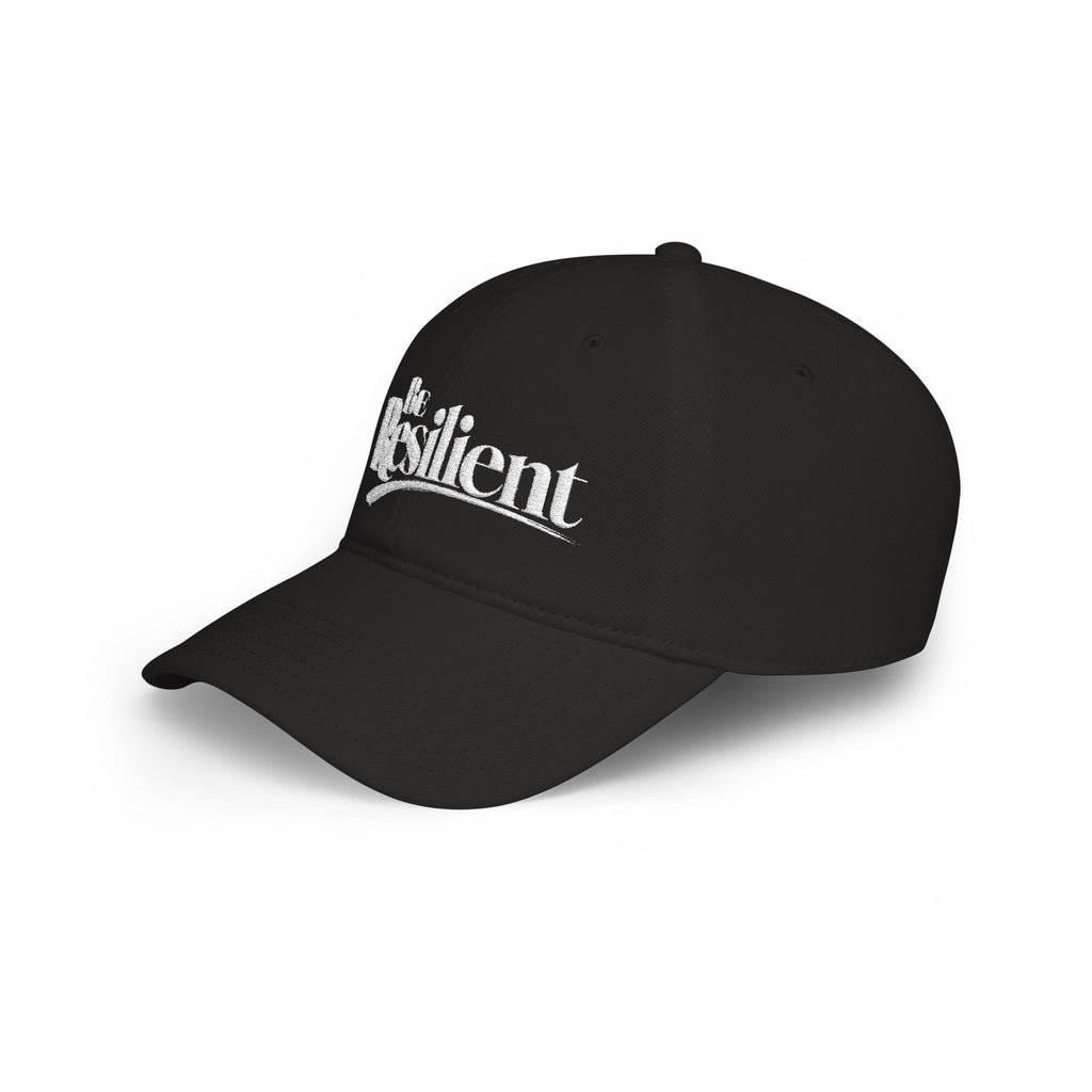 Be Resilient™ Embroidered Low Profile Baseball Cap-Black