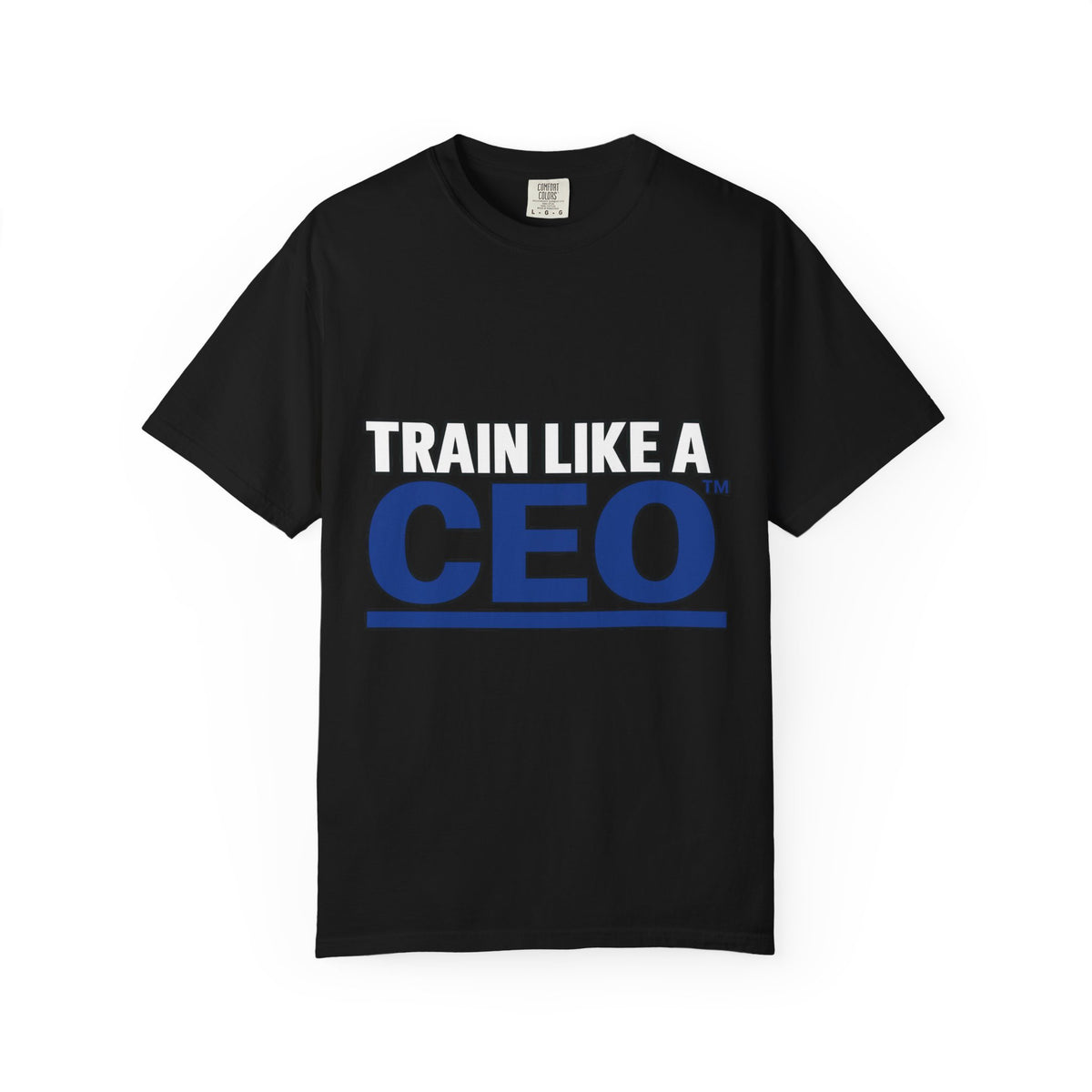 Train Like A CEO™ Black Premium Garment-Dyed T-Shirt