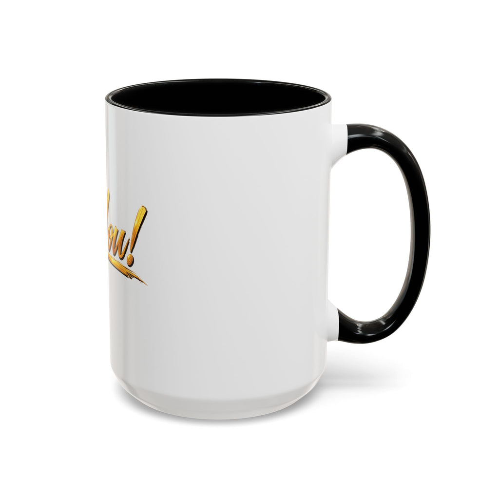 Be You!™ Accent Coffee Mug – Motivational Ceramic Mug (11, 15oz)