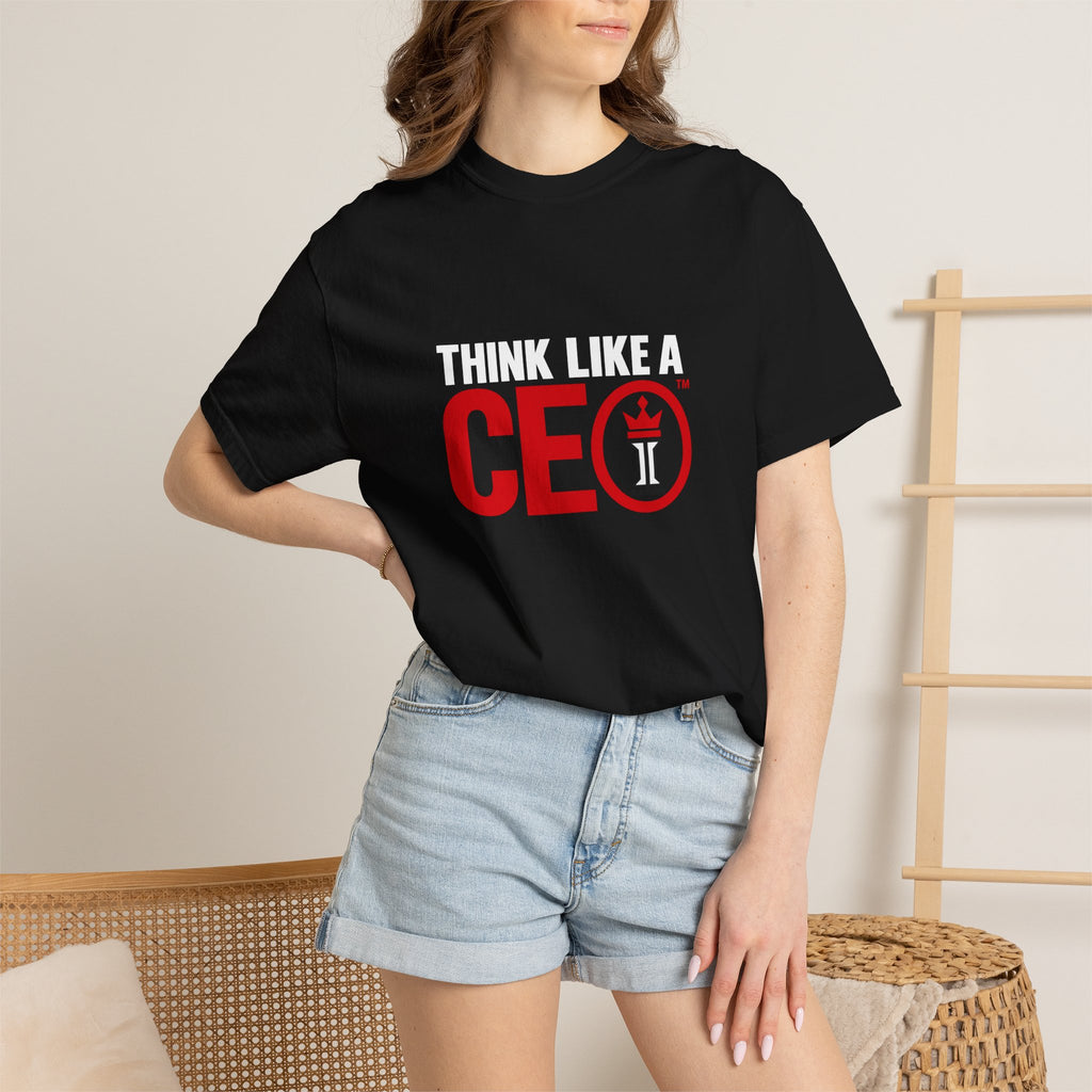 Think Like a CEO™ Premium  Garment-Dyed T-Shirt-Black