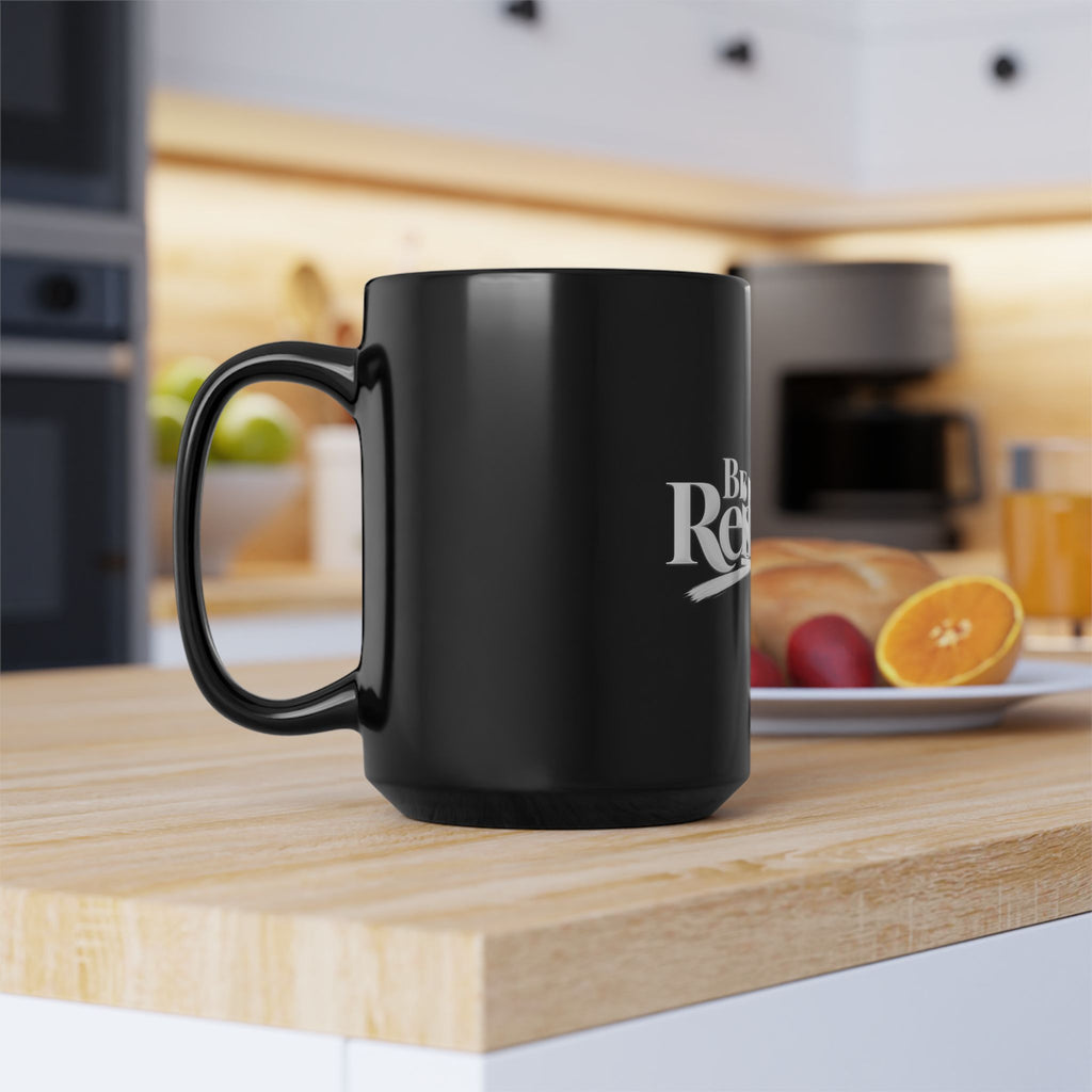 Be Resilient™ Black Coffee Mug – Motivational Ceramic Mug (11, 15oz)