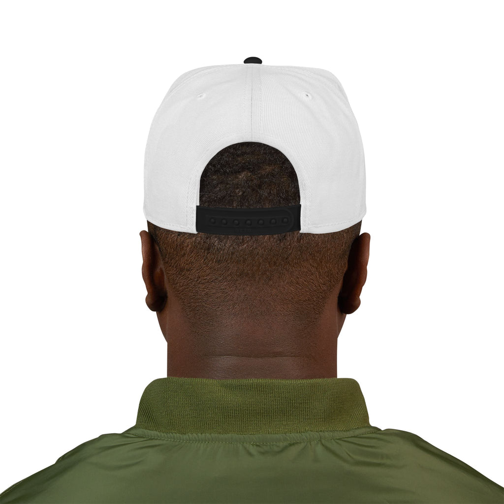 Think Like A CEO™ Embroidered Snapback Hat-Black/White