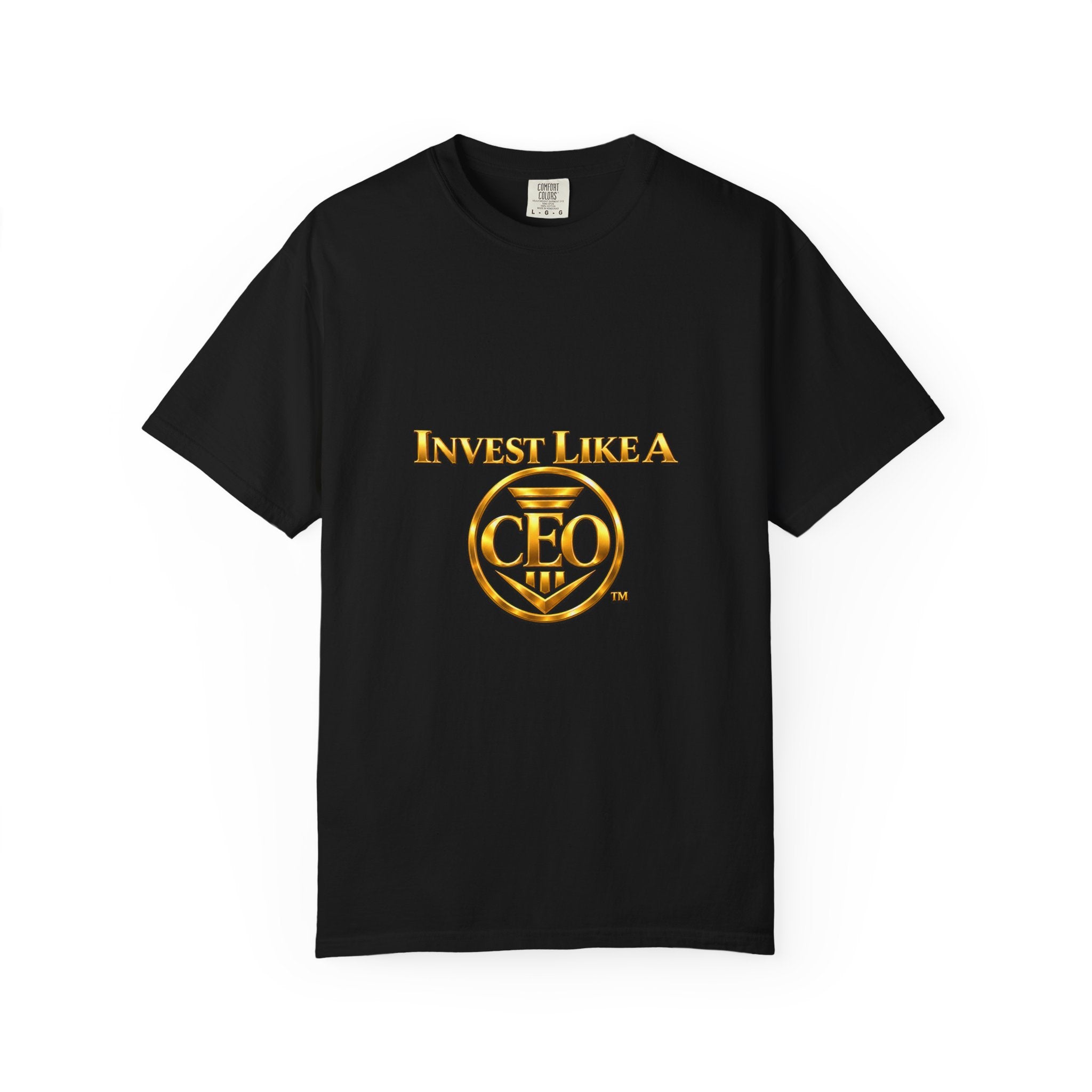 Invest Like A CEO™ Black Premium  Garment-Dyed T-Shirt