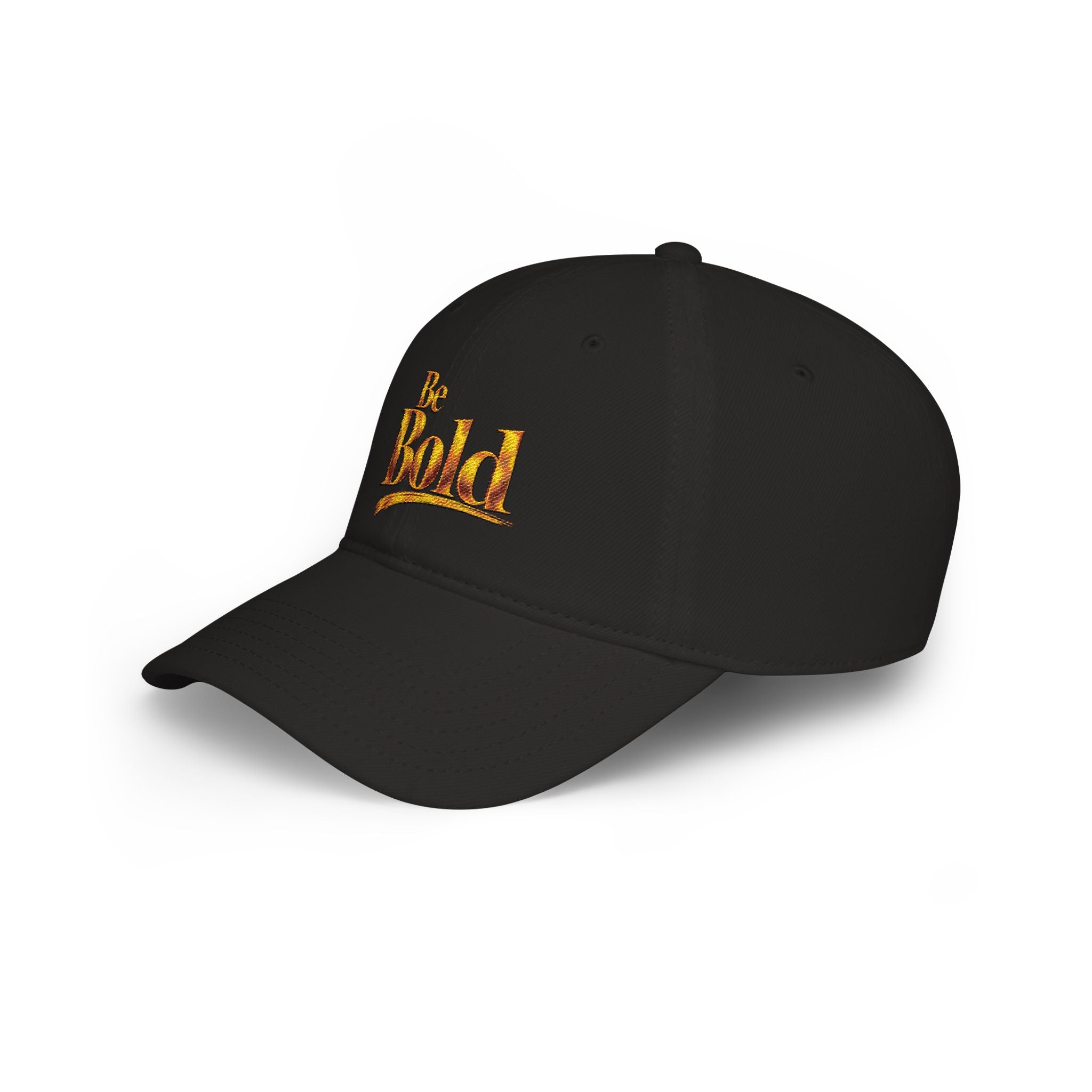 Be Bold™ Embroidered Low Profile Baseball Cap-Black