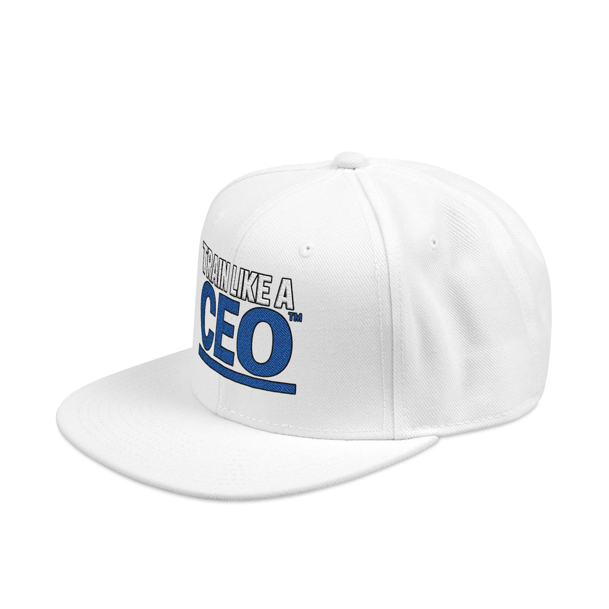 Train Like A CEO™ Embroidered Snapback Hat-Black