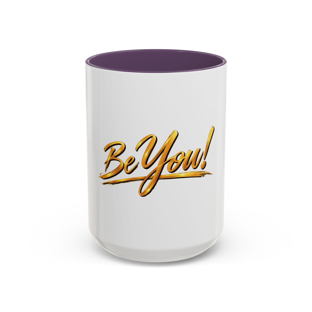 Be You!™ Accent Coffee Mug – Motivational Ceramic Mug (11, 15oz)